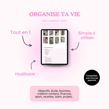 Planner digital notion - thatmuslimgirl